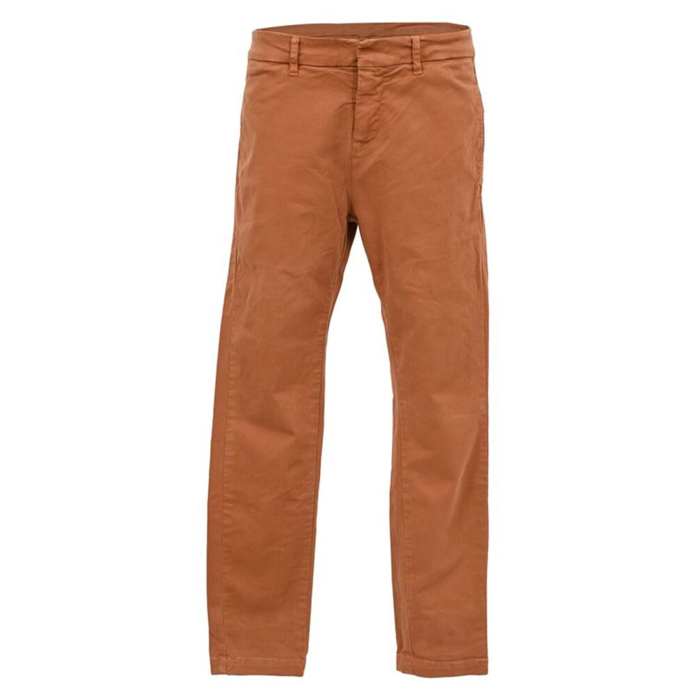 Nili Lotan Slim Fit Jeans in Rust Orange Cotton